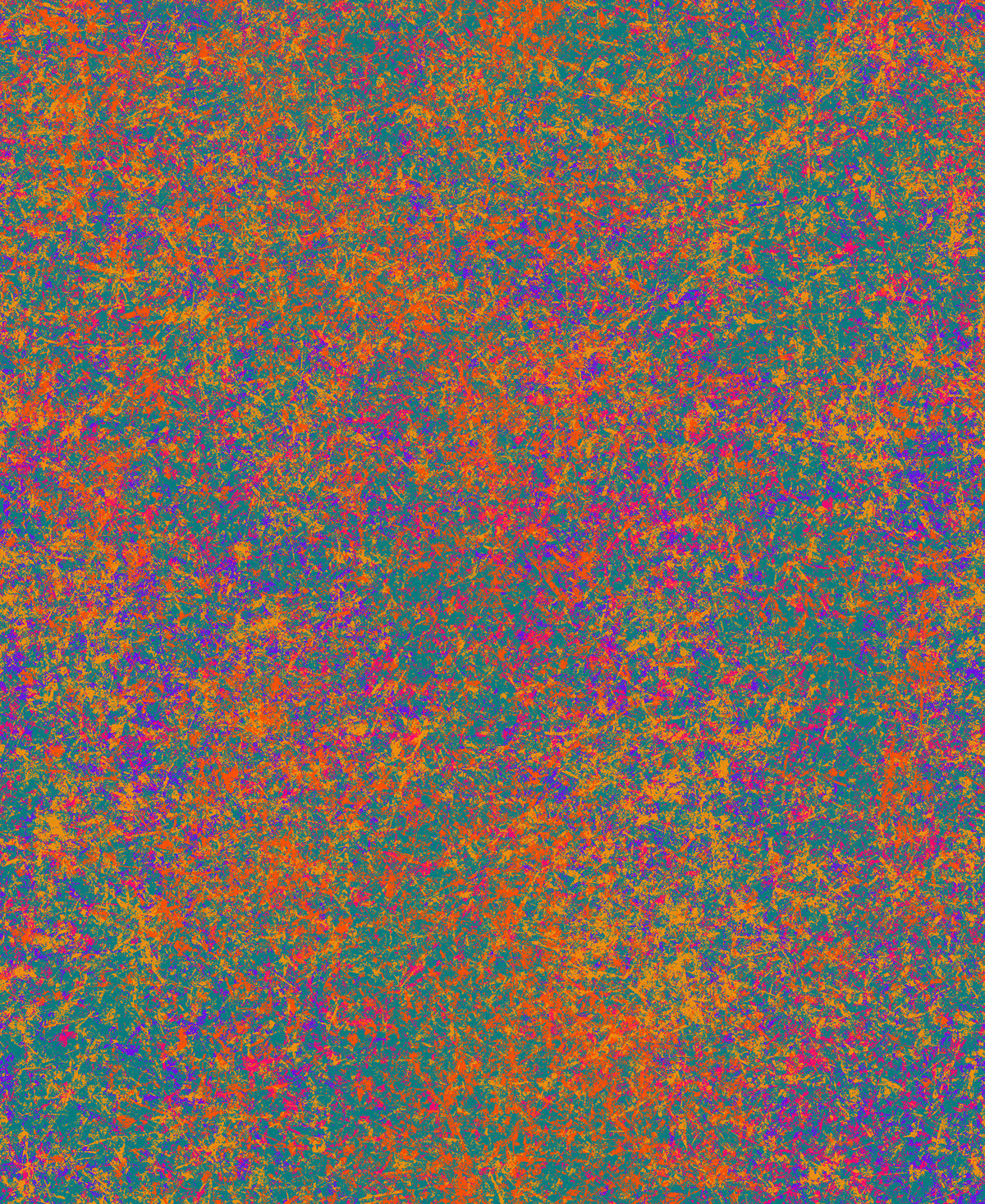 Sunset Strokes Quilt Fabric - Sun Glitter in Aurora Teal/Orange - 10804-58