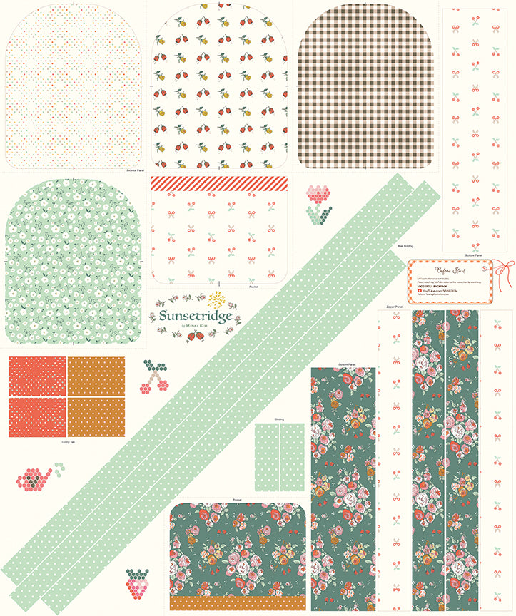 Sunsetridge Quilt Fabric - Backpack Panel - P15739-PANEL - SOLD AS A 36" PANEL