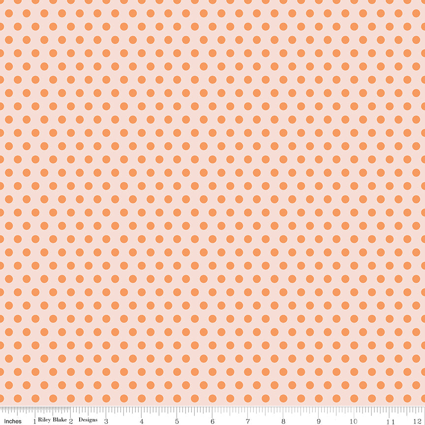 Sunsetridge Quilt Fabric - Dots in Ballerina Pink - C15735-BALLERINA