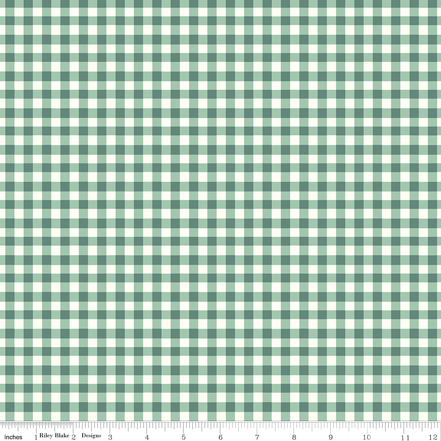 Sunsetridge Quilt Fabric - Plaid in Lodge Pole Green - C15736-LODGEPOLE