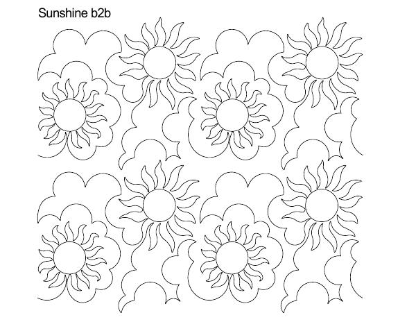Longarm Pattern (not for sale): Sunshine