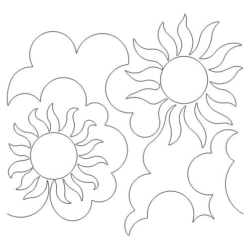 Longarm Pattern (not for sale): Sunshine