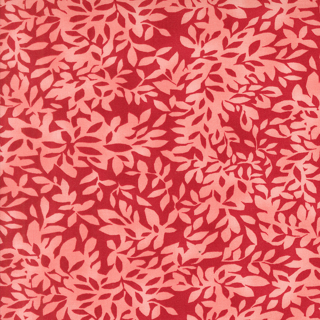 Superbloom Quilt Fabric - Leafy Blender in Geranium Red - 48787 23