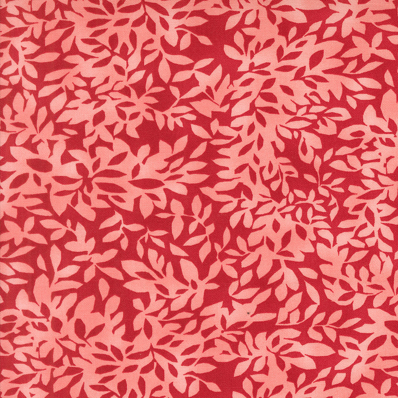 Superbloom Quilt Fabric - Leafy Blender in Geranium Red - 48787 23