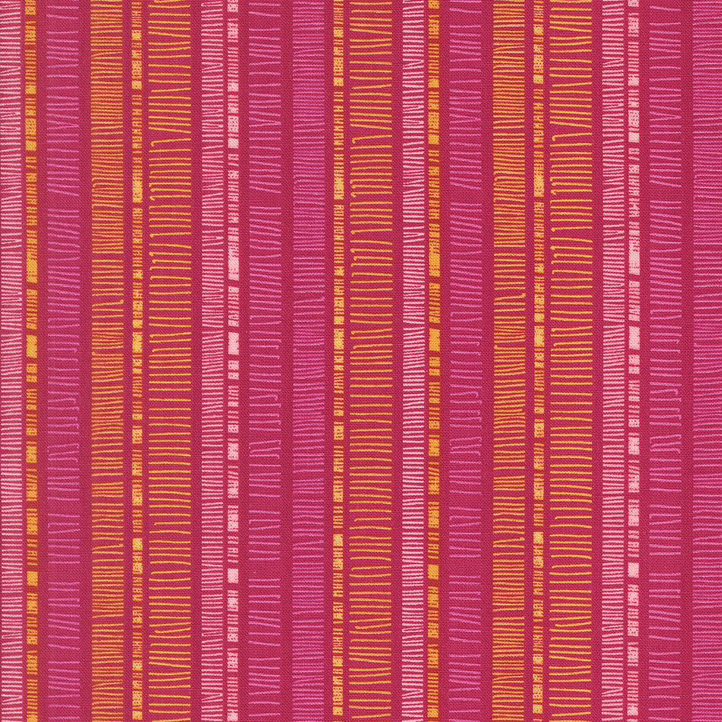 Superbloom Quilt Fabric - Scribble Stripe in Orchid Pink - 48785 21