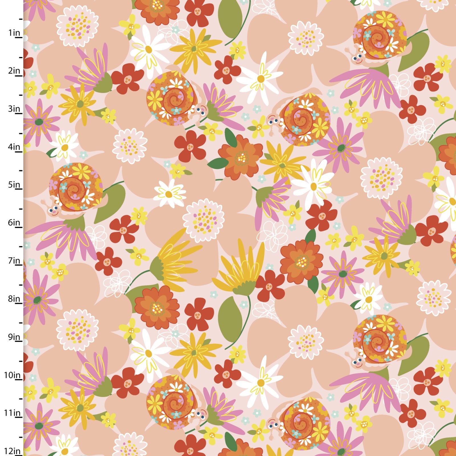 Susie Sunshine Quilt Fabric - Floral Allover in Pink - 20710-PNK