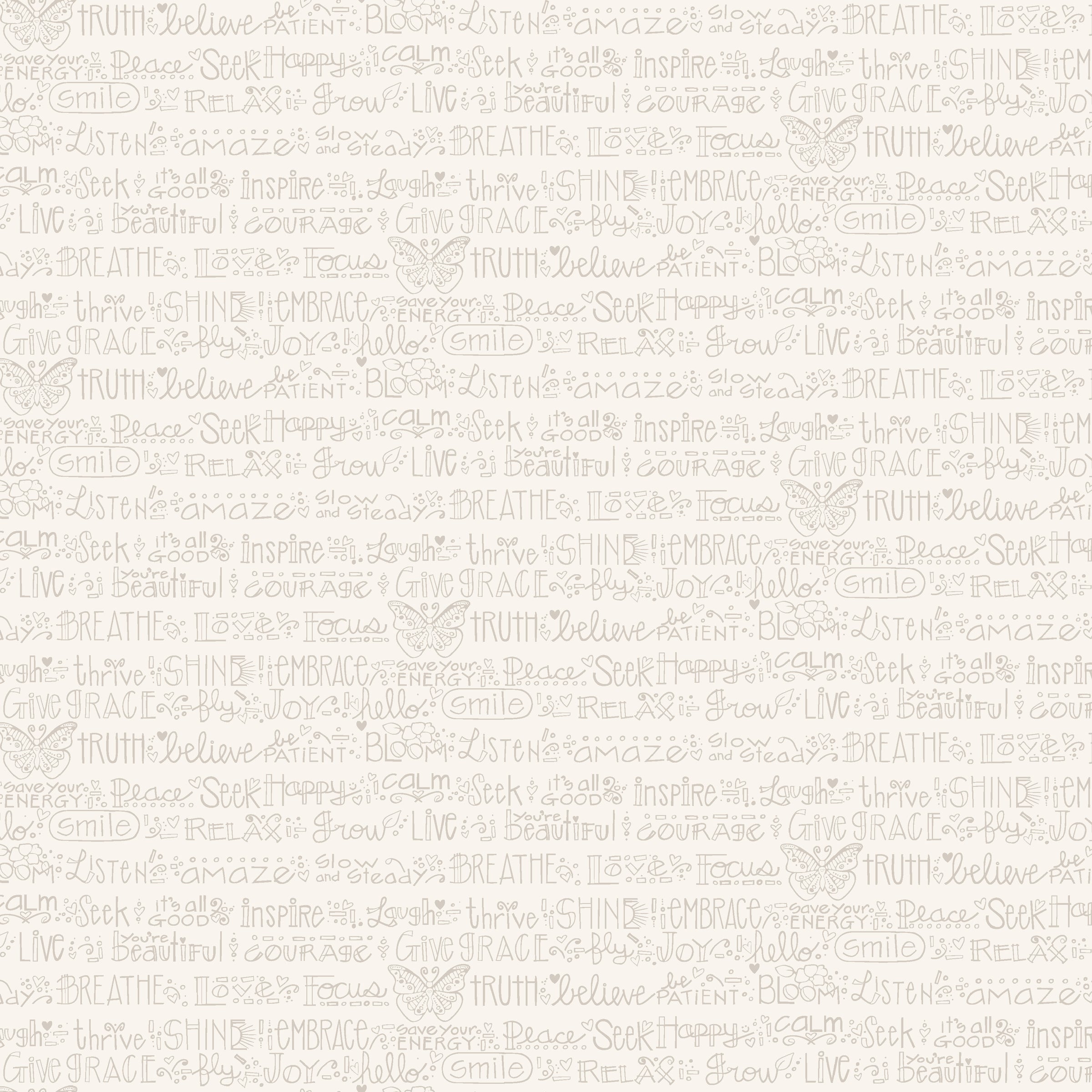 Sway by Kori Quilt Fabric - Affirmations in Ivory - 54704-6