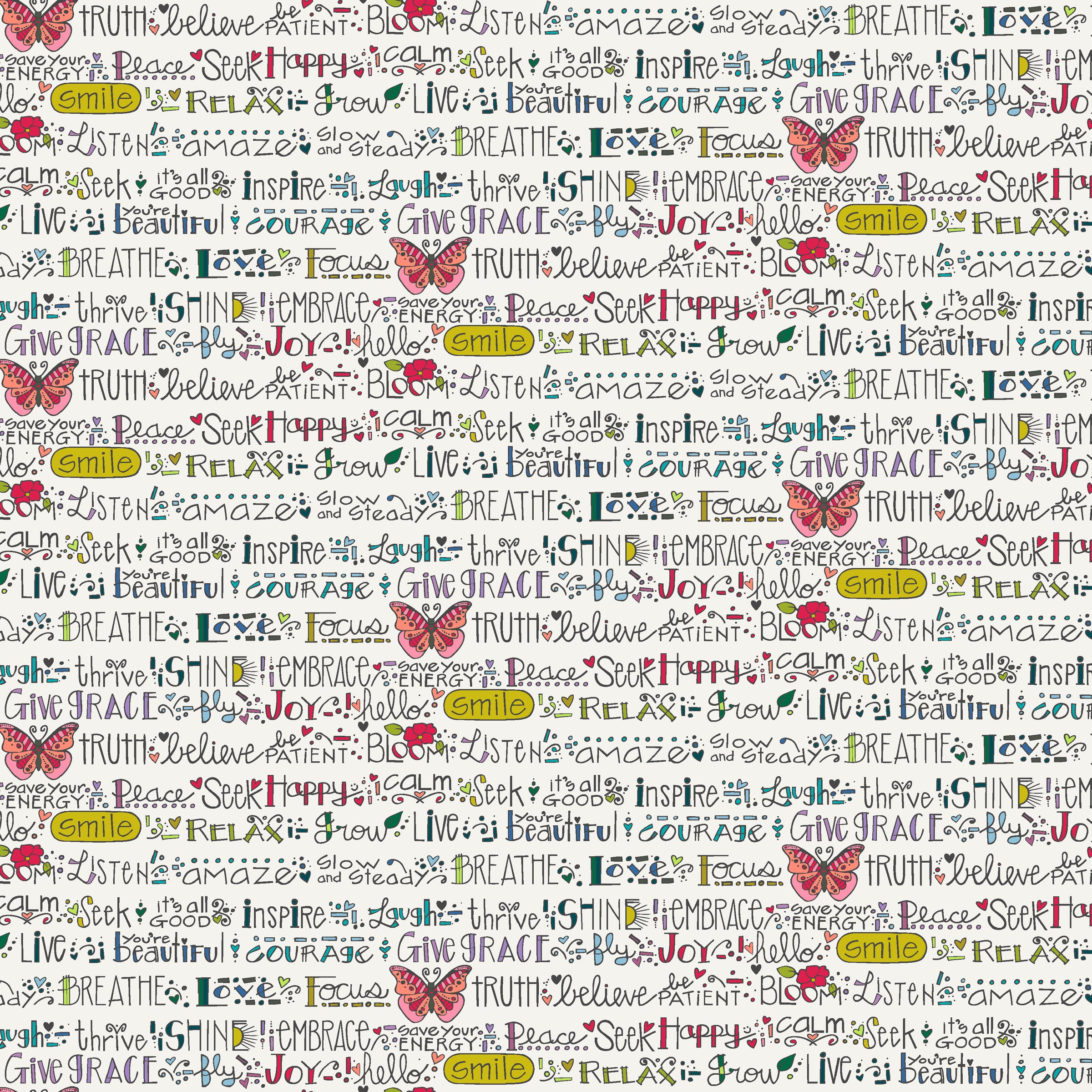 Sway by Kori Quilt Fabric - Affirmations in Multi - 54704-5