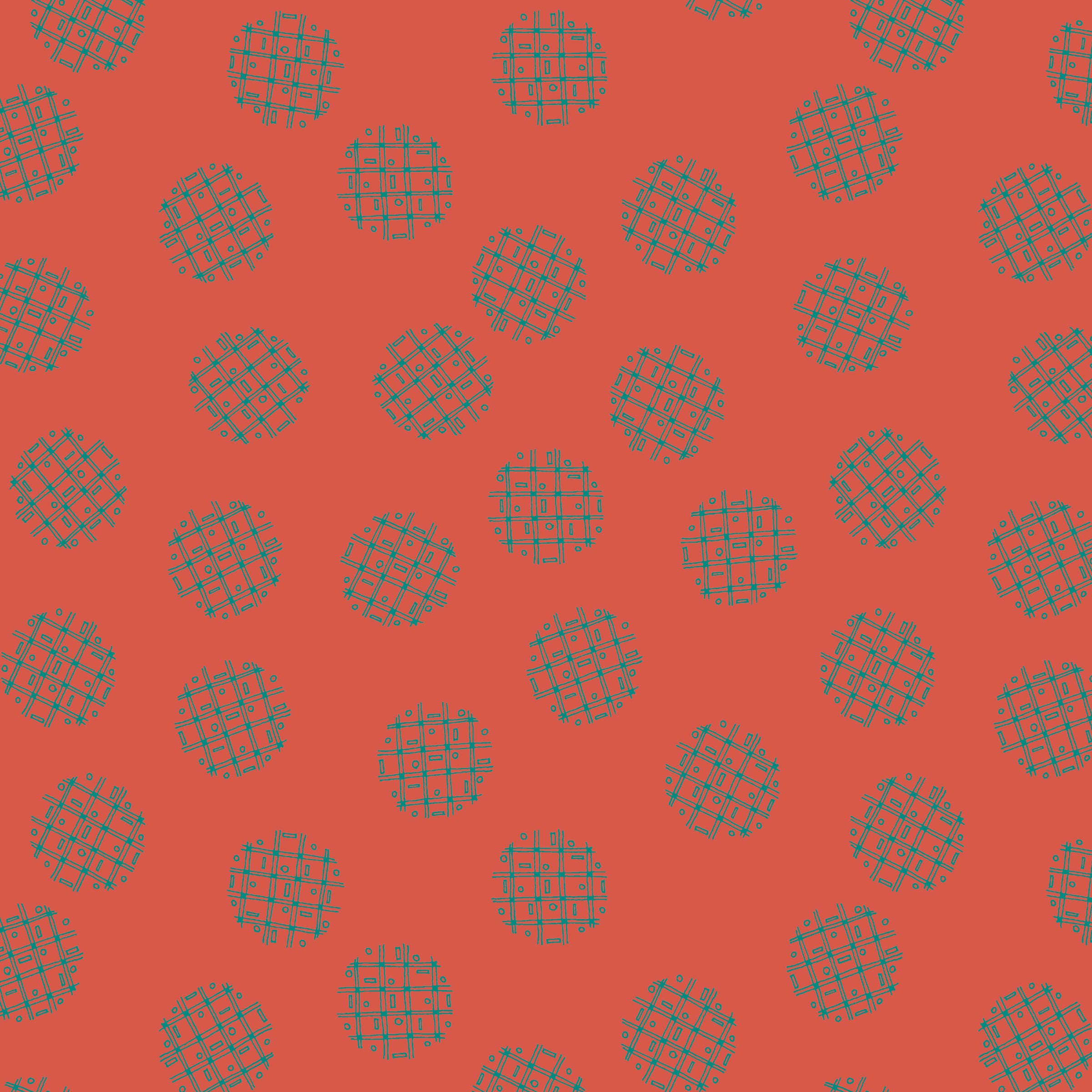 Sway by Kori Quilt Fabric - Graph Dots in Scarlet - 54707-15