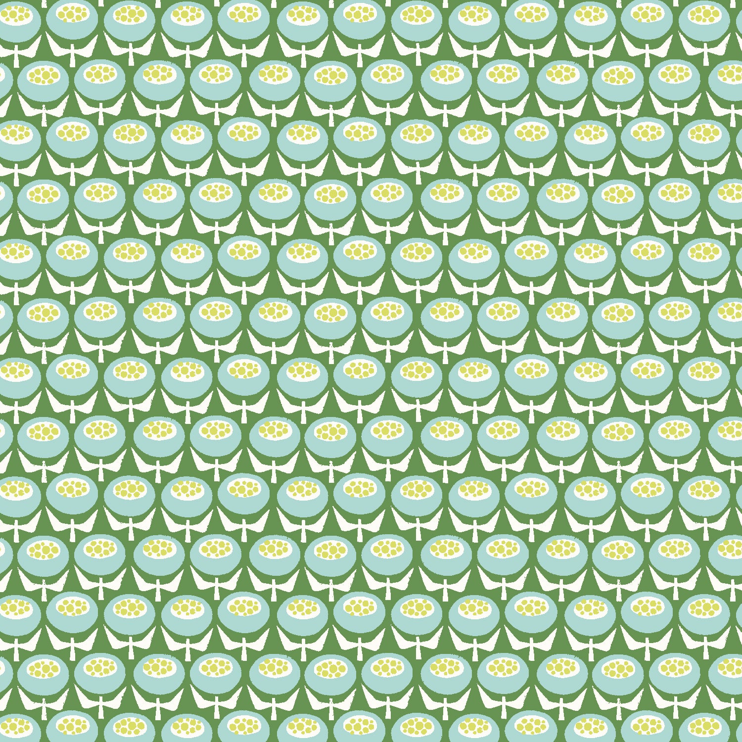 Sweet Floral Scent Quilt Fabric - Buttercup in Blue - LV804-BL1