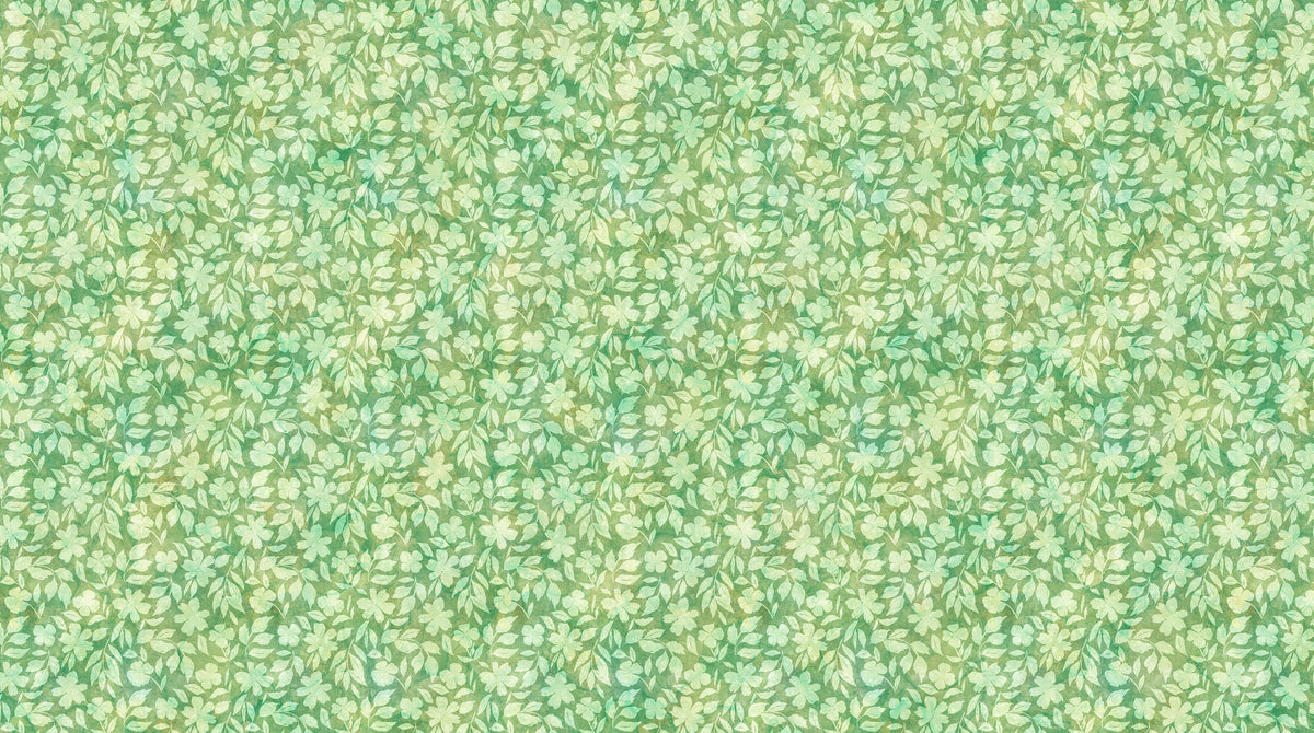 Sweet Surrender Quilt Fabric - Floral Blender in Green - 26952-73
