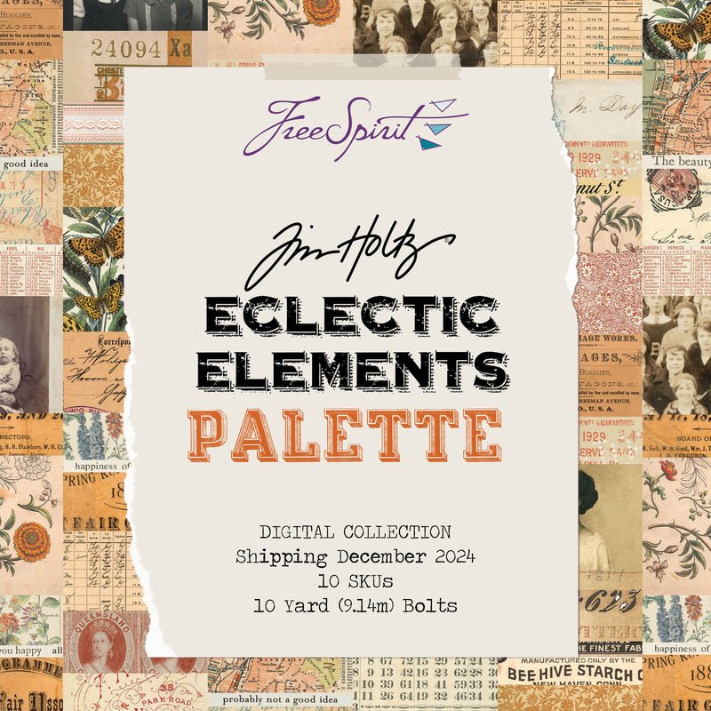 Eclectic Elements Palette, Orange Fat Quarter Bundle