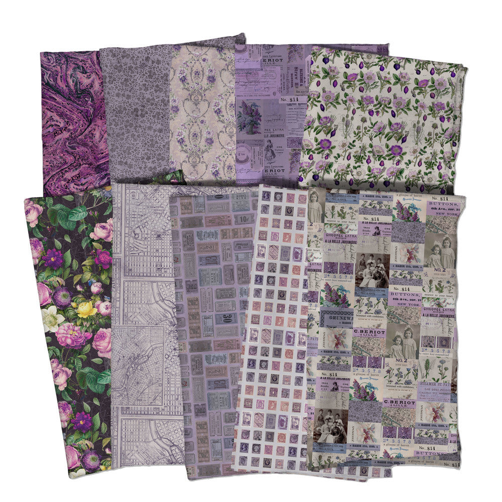 Eclectic Elements Palette, Purple Fat Quarter Bundle
