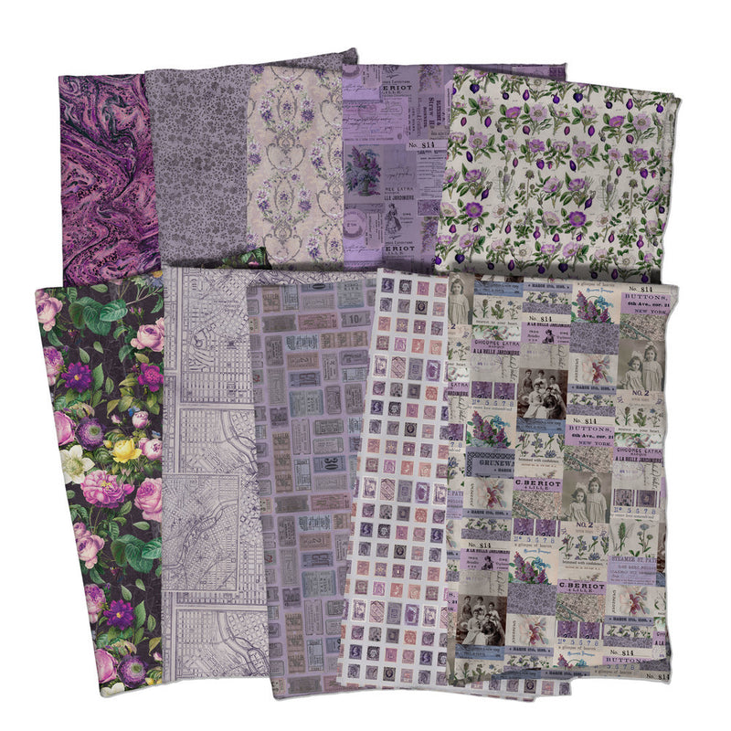 Eclectic Elements Palette, Purple Fat Quarter Bundle