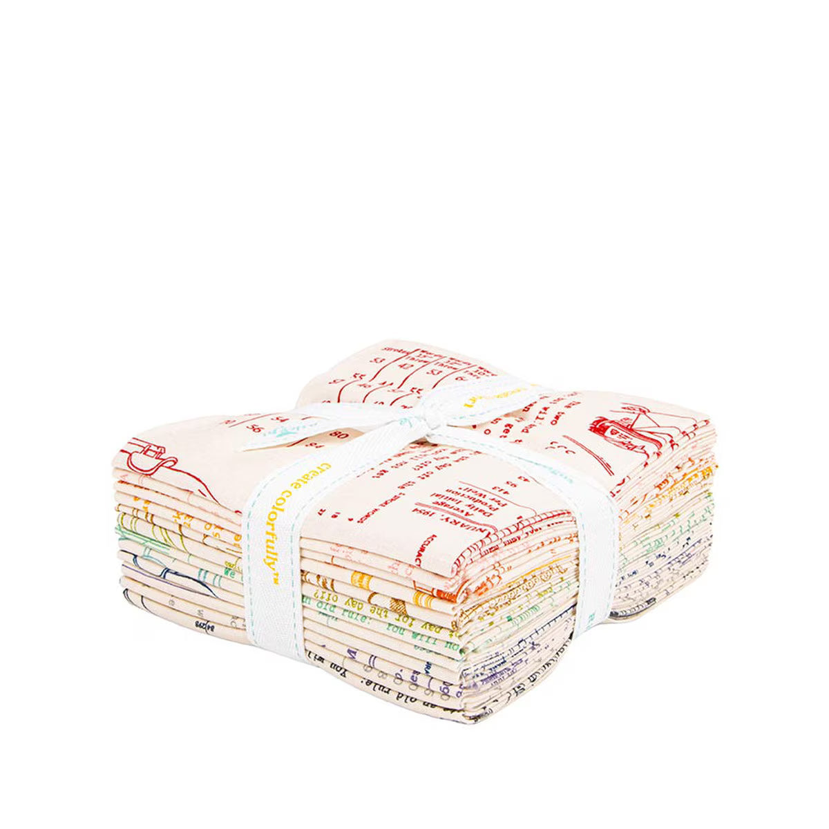 TYPE/ography Backgrounds Quilt Fabric by Lori Holt  - 12 piece Fat Quarter Bundle - FQ16850B-12