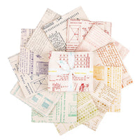 TYPE/ography Backgrounds Quilt Fabric by Lori Holt  - 12 piece Fat Quarter Bundle - FQ16850B-12