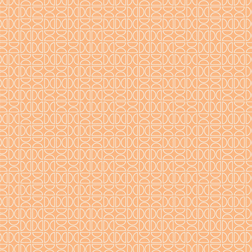 Tangerine Quilt Fabric - Zesty Wedges Tang in Orange - TAN69906