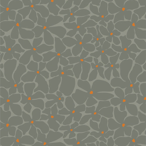 Tangerine Quilt Fabric - Bloom Burst Moonlit in Green - TAN69901