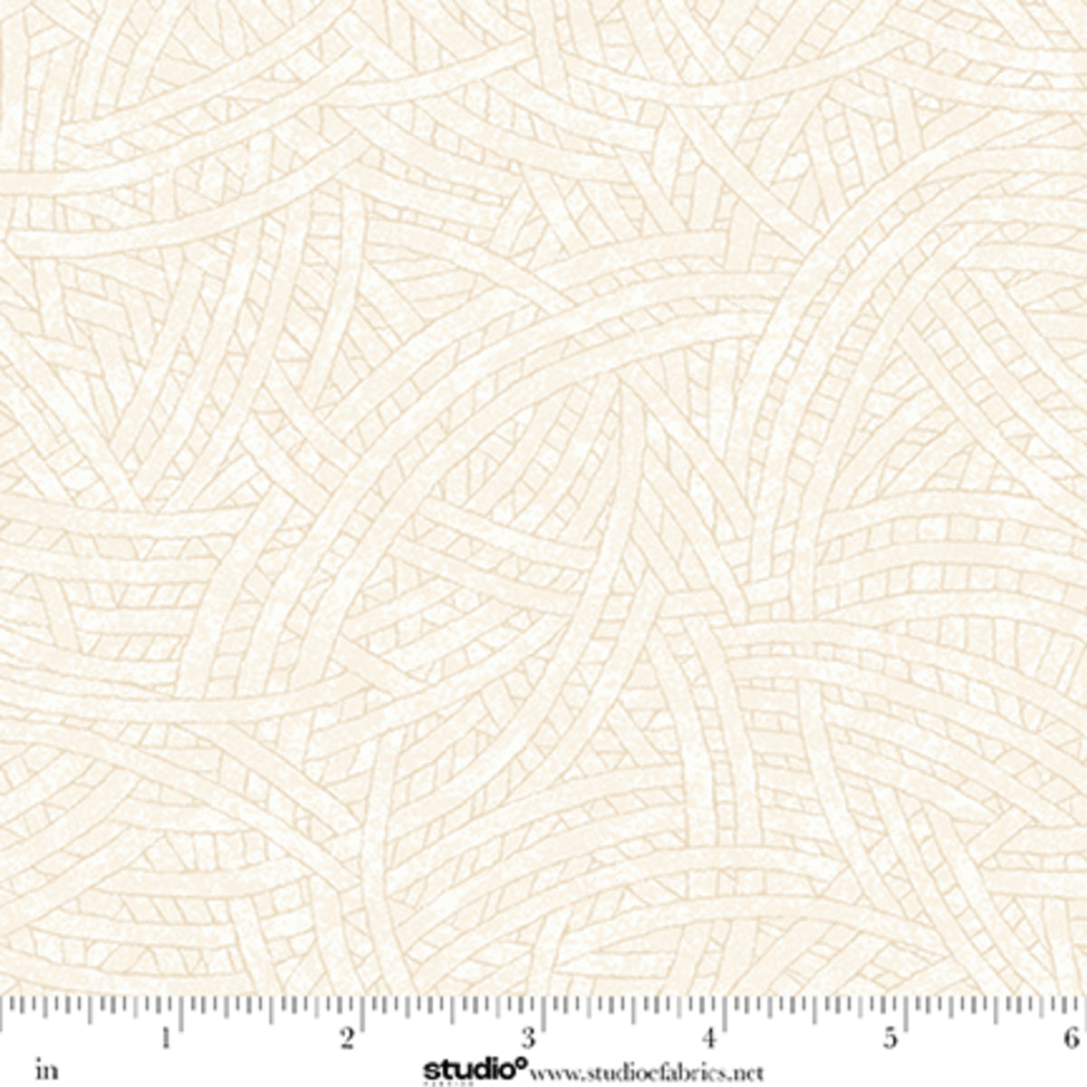 Tangled Quilt Fabric - Blender in Bone Cream - 8866-14