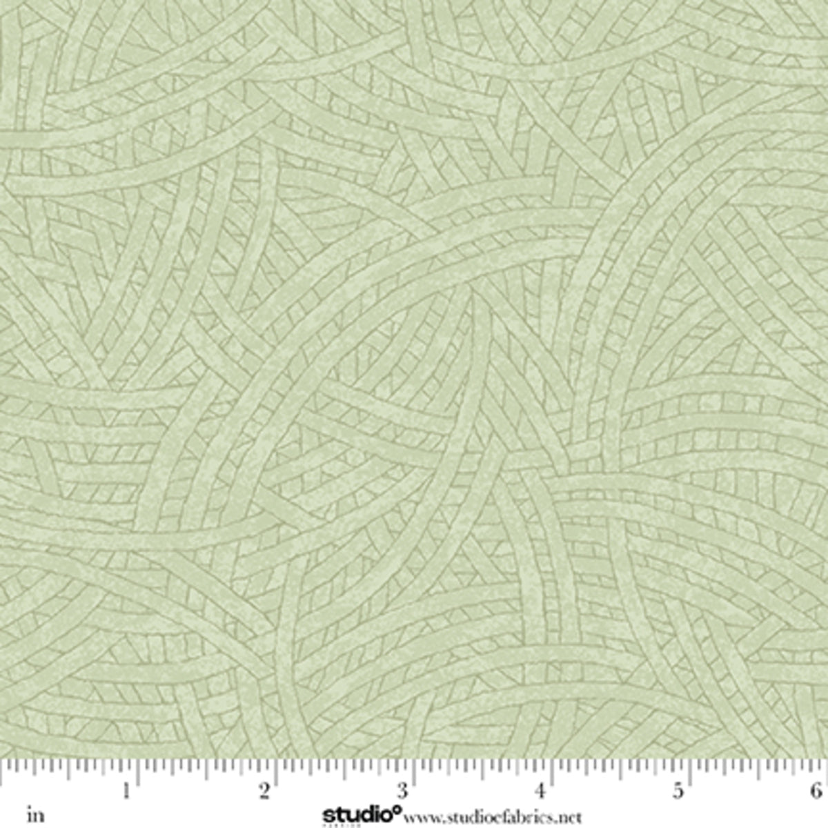 Tangled Quilt Fabric - Blender in Lichen Green - 8866-61