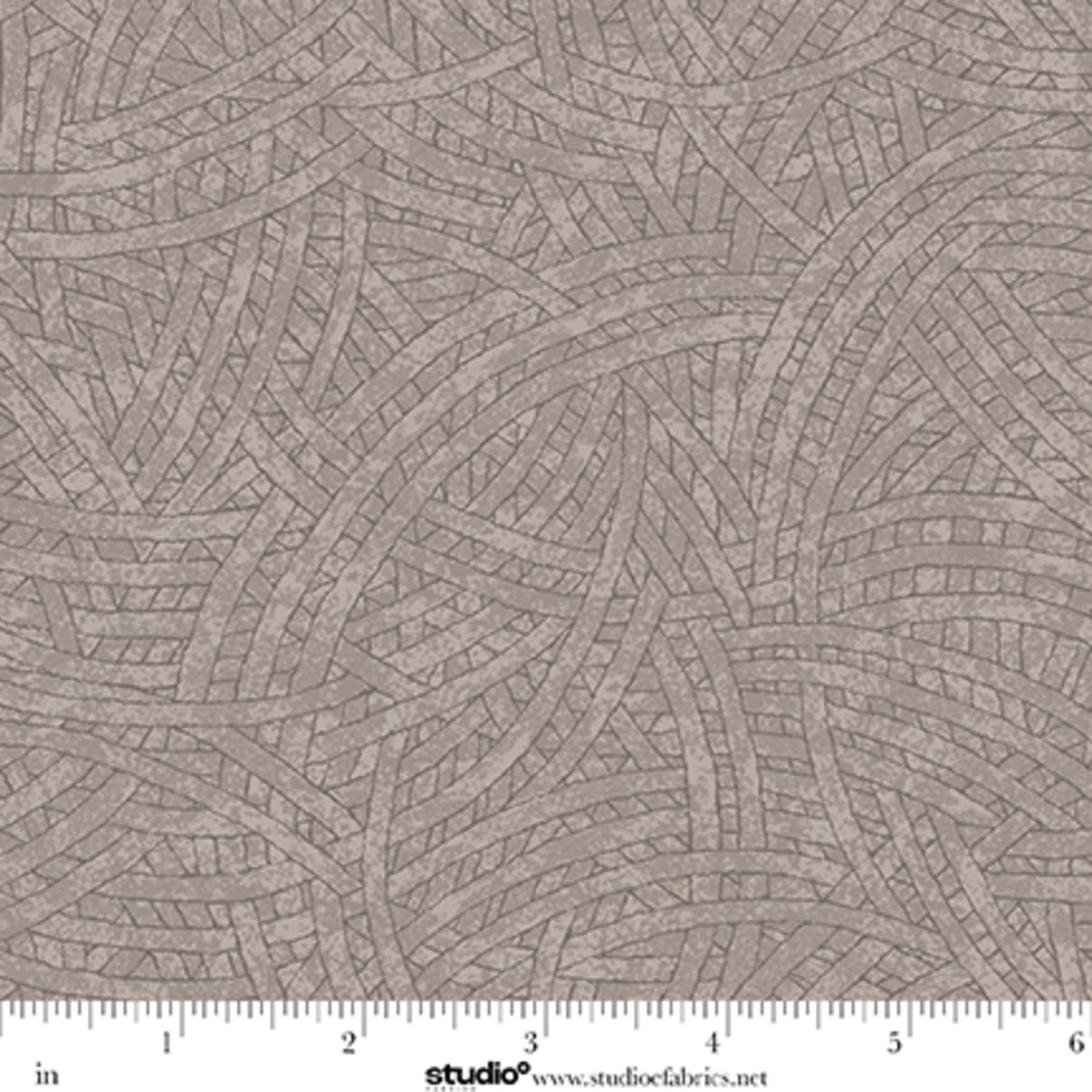Tangled Quilt Fabric - Blender in Mushroom Brown - 8866-989