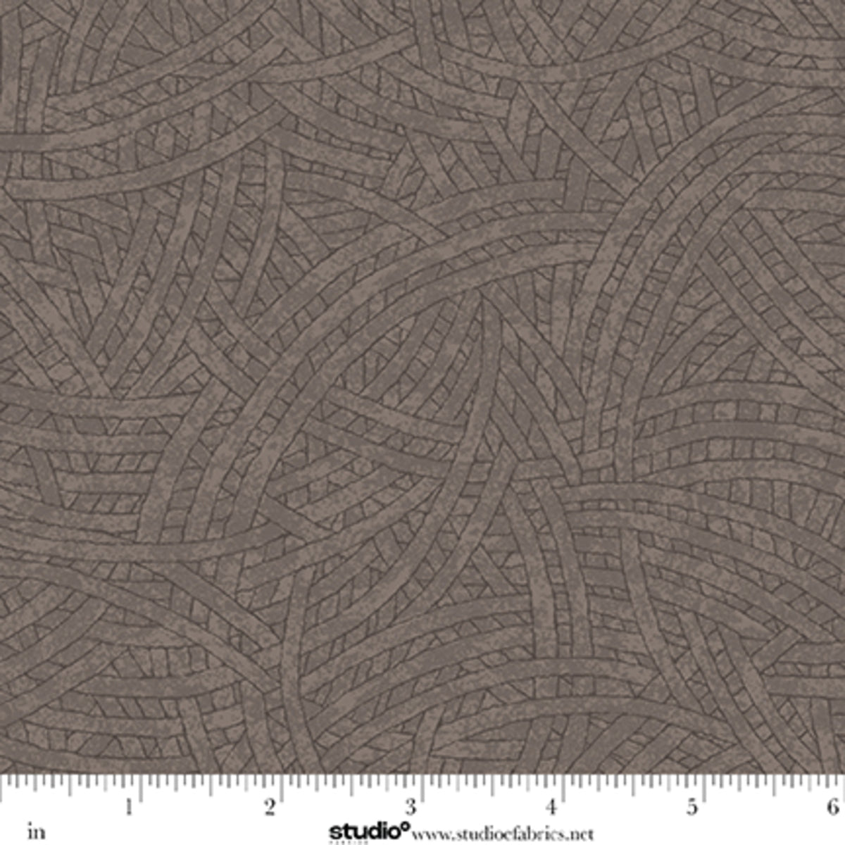 Tangled Quilt Fabric - Blender in Peat Brown - 8866-98