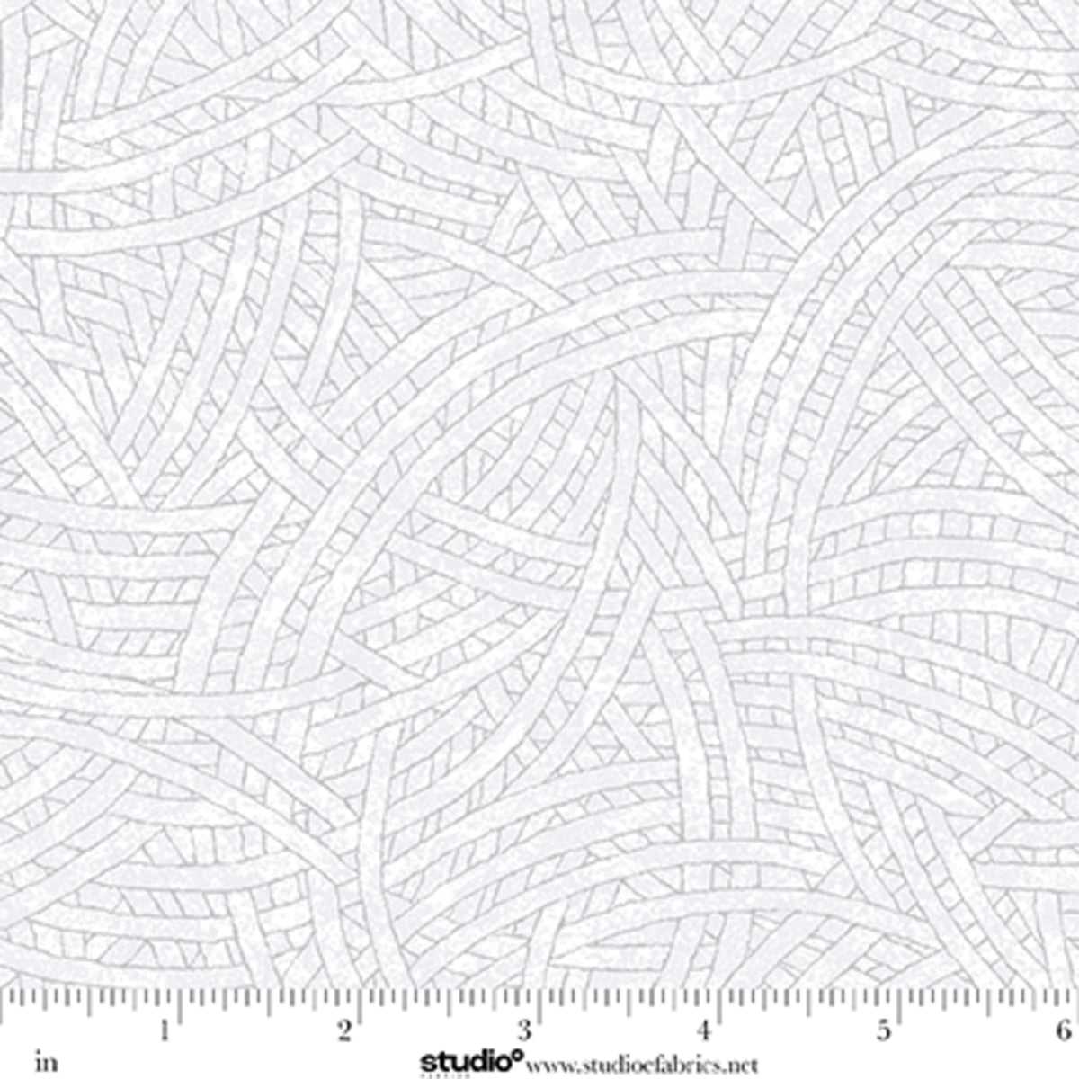 Tangled Quilt Fabric - Blender in Silver White/Gray - 8866-90
