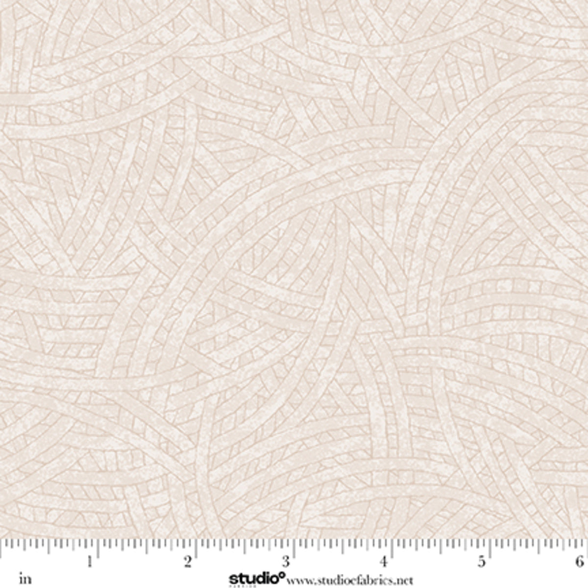 Tangled Quilt Fabric - Blender in Stone (Cream) - 8866-46