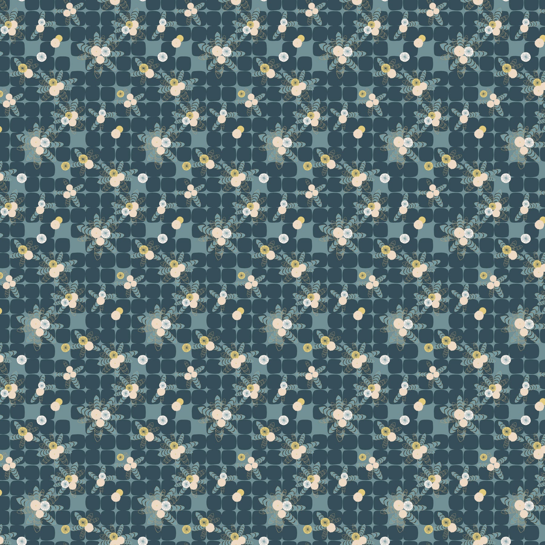 Tender Quilt Fabric - Dandelion Pavers in Green - 91162-64