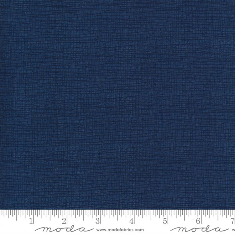 Thatched Quilt Fabric - Blender in Midnight (Blue) - 48626 148