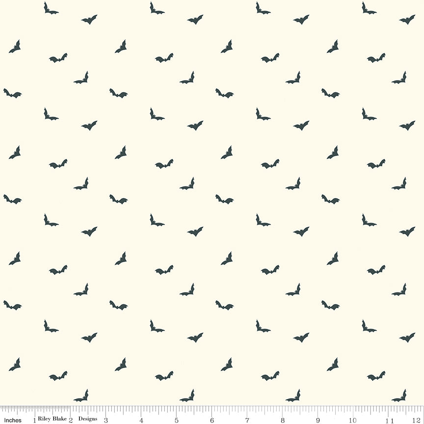 The Apothecary Quilt Fabric - Batwings in Cream - C17554-CREAM