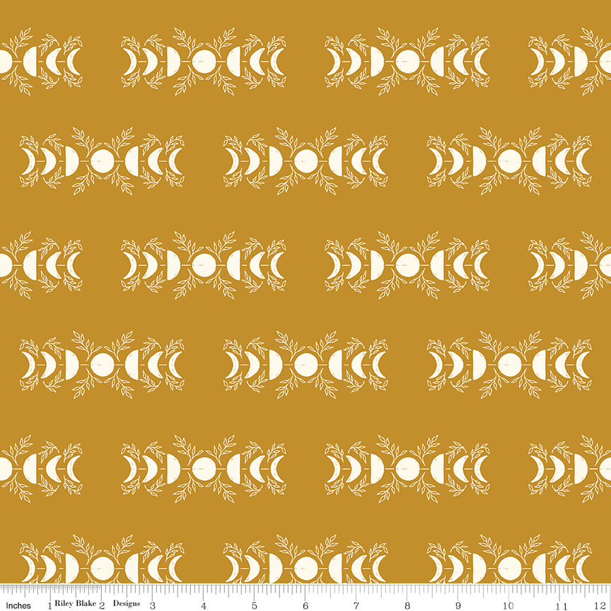 The Apothecary Quilt Fabric - Celestial in Gold - C17552-GOLD