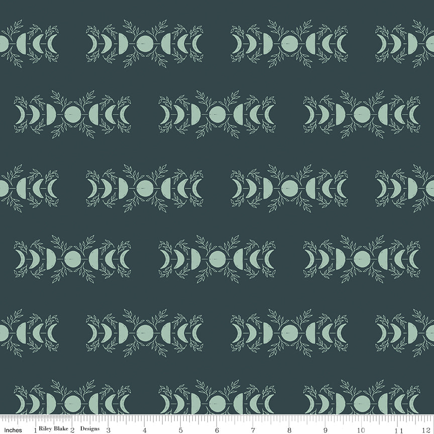 The Apothecary Quilt Fabric - Celestial in Teal - C17552-TEAL