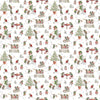 The Christmas Mouse Flannel Quilt Fabric - Mouse Scenic in White/Multi - F28038-10