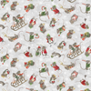 The Christmas Mouse Flannel Quilt Fabric - Mouse Toss in Gray/Multi - F28039-92
