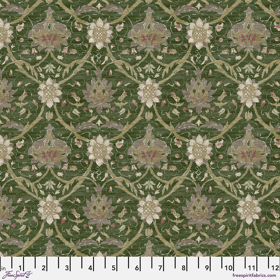 The Oxford Holiday Collection Quilt Fabric - Medium Montreal in Forest Green - PWWM130.FOREST