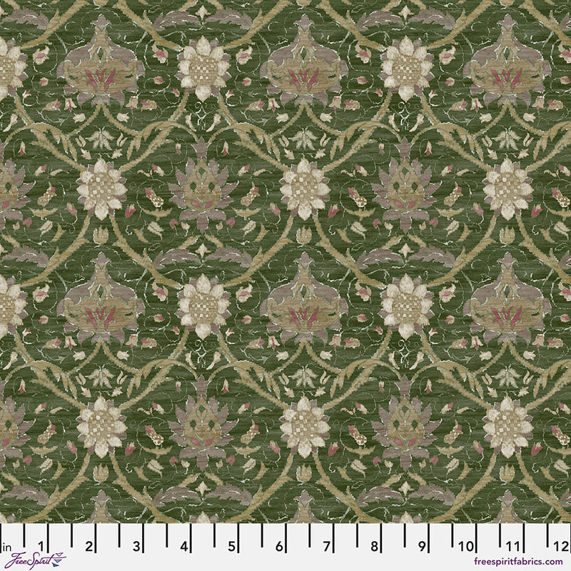 The Oxford Holiday Collection Quilt Fabric - Medium Montreal in Forest Green - PWWM130.FOREST