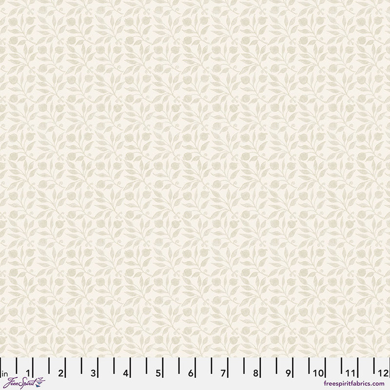 The Oxford Holiday Collection Quilt Fabric - Medium Rosehip in Biscuit Cream - PWWM125.BISCUIT