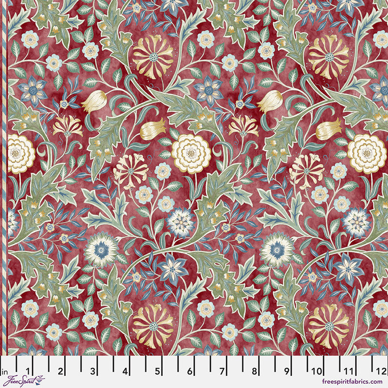 The Oxford Holiday Collection Quilt Fabric - Small Wilhemina in Crimson Red - PWWM136.CRIMSON