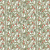 The Christmas Mouse Flannel Quilt Fabric - Greenery in White/Green - F28040-10
