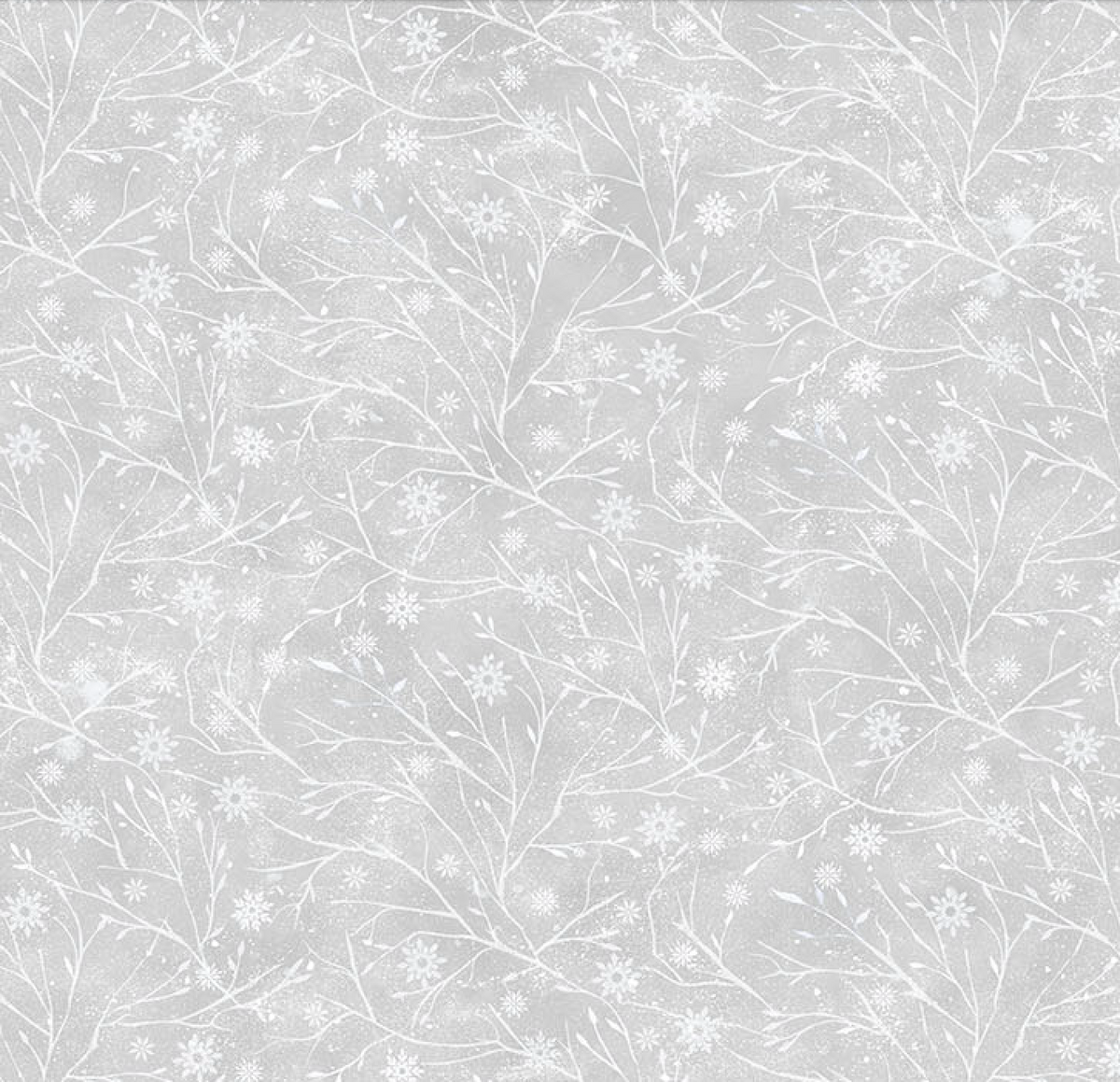 The Christmas Mouse Flannel Quilt Fabric - Twig Blender in Gray - F28044-92