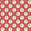 The Christmas Mouse Flannel Quilt Fabric - Wreaths in Red/Multi - F28037-24