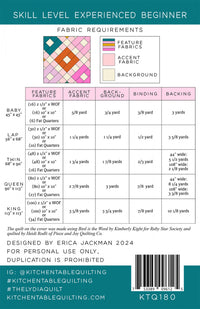 The Lydia Quilt Pattern from Kitchen Table Quilting - KTQ180