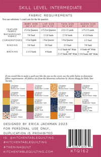 The Nina Quilt Pattern from Kitchen Table Quilting - P212-NINA