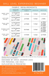 The Vivian Quilt Pattern from Kitchen Table Quilting - KTQ190