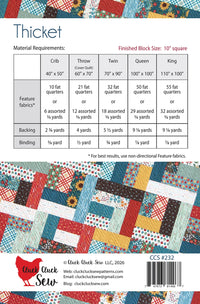 Thicket Quilt Pattern from Cluck Cluck Sew - CCS232