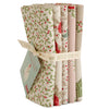 Tilda Merry Little Christmas Quilt Fabric - 5 piece Fat Quarter Bundle in Cream - TIL300245