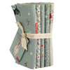 Tilda Merry Little Christmas Quilt Fabric - 5 piece Fat Quarter Bundle in Duck Egg Blue - TIL300243