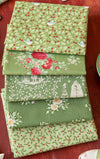 Tilda Merry Little Christmas Quilt Fabric -  Green