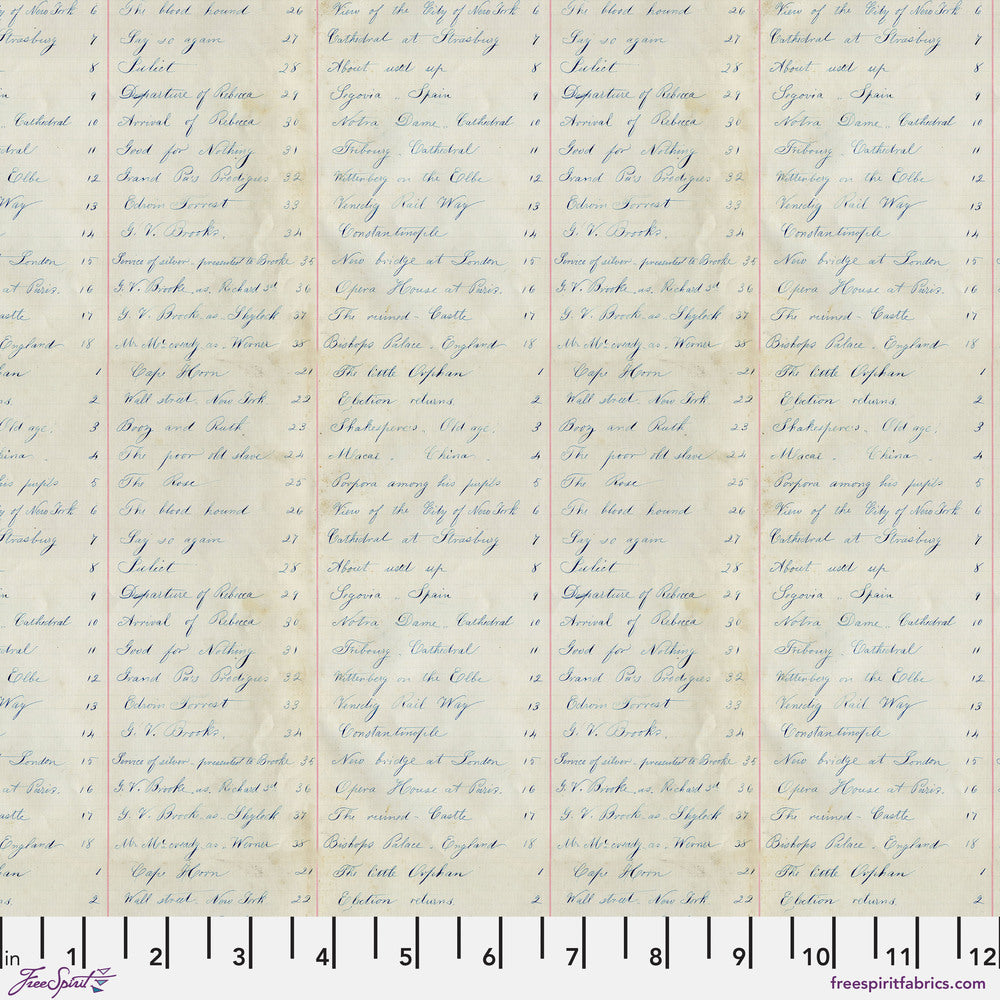 Tim Holtz Eclectic Elements Palette Quilt Fabric - Indigo Legder - PWTH294.INDIGO